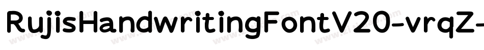 RujisHandwritingFontV20-vrqZ字体转换