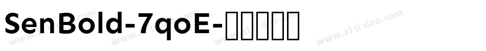 SenBold-7qoE字体转换