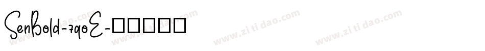 SenBold-7qoE字体转换