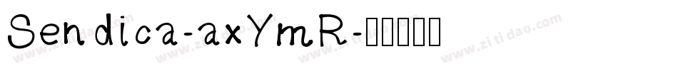 Sendica-axYmR字体转换