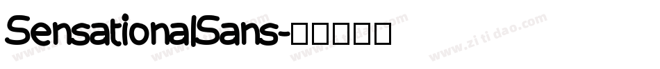 SensationalSans字体转换