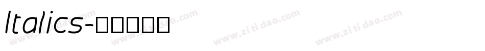 Italics字体转换