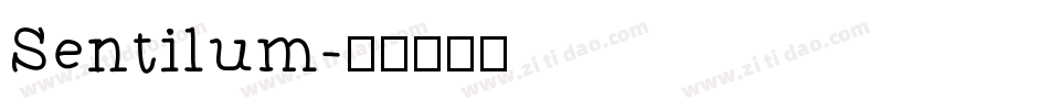 Sentilum字体转换