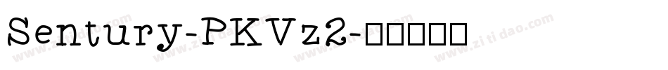 Sentury-PKVz2字体转换