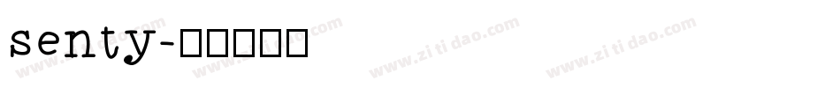 senty字体转换