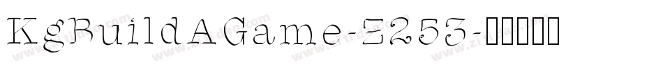 KgBuildAGame-Z253字体转换