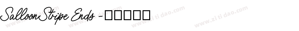 SalloonStripeEnds字体转换