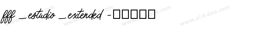 fff_estudio_extended字体转换