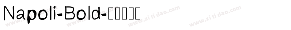 Napoli-Bold字体转换