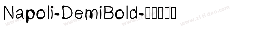 Napoli-DemiBold字体转换