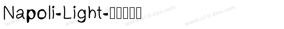 Napoli-Light字体转换