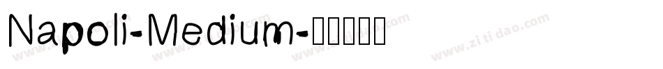 Napoli-Medium字体转换