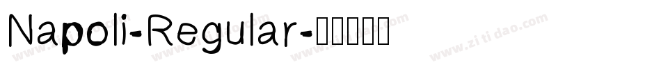 Napoli-Regular字体转换