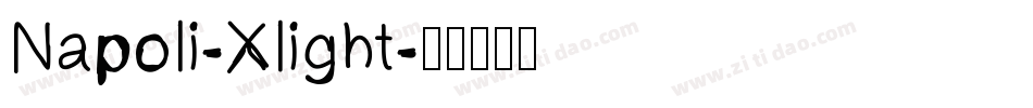 Napoli-Xlight字体转换