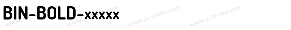 BIN-BOLD字体转换