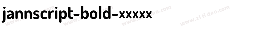 jannscript-bold字体转换