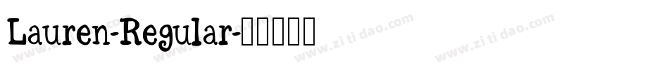 Lauren-Regular字体转换