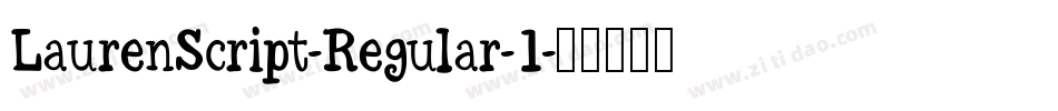 LaurenScript-Regular-1字体转换