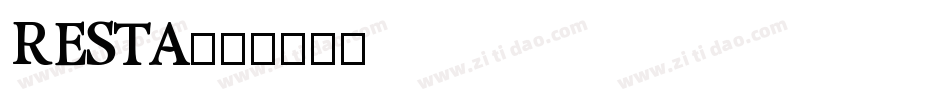 Resta字体转换