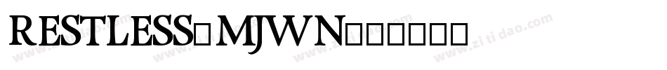Restless-MJwn字体转换