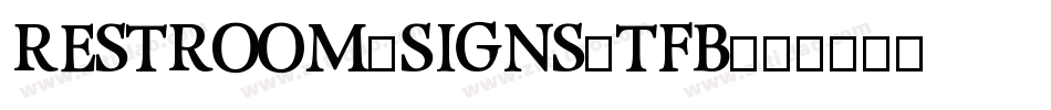 Restroom-Signs-TFB字体转换