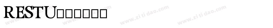 restu字体转换