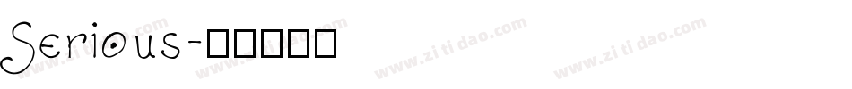 Serious字体转换