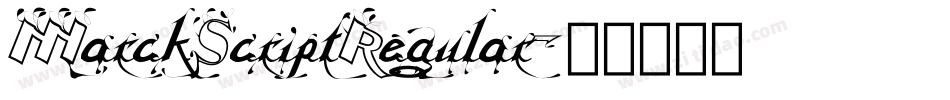 MarckScriptRegular字体转换