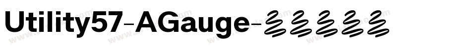 Utility57-AGauge字体转换
