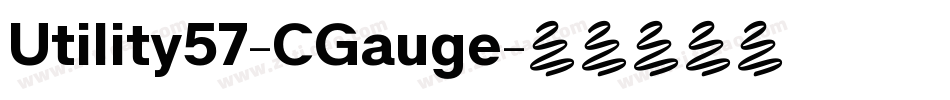 Utility57-CGauge字体转换