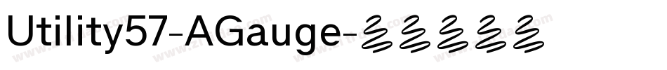 Utility57-AGauge字体转换