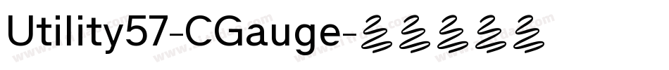 Utility57-CGauge字体转换