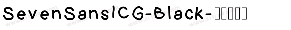 SevenSansICG-Black字体转换