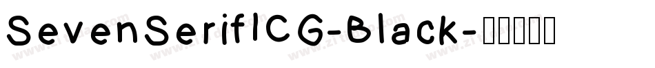 SevenSerifICG-Black字体转换