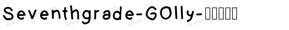 Seventhgrade-GOlly字体转换