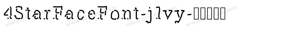 4StarFaceFont-j1vy字体转换