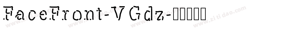 FaceFront-VGdz字体转换