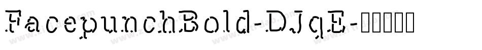 FacepunchBold-DJqE字体转换