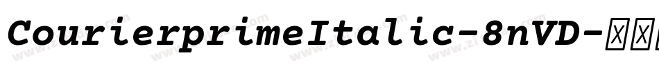 CourierprimeItalic-8nVD字体转换