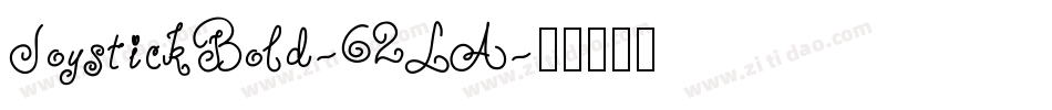 JoystickBold-62LA字体转换