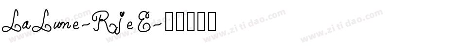 LaLune-RjeE字体转换