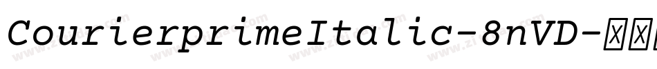 CourierprimeItalic-8nVD字体转换