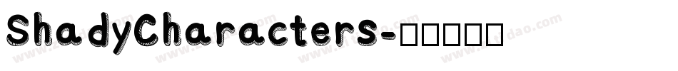 ShadyCharacters字体转换