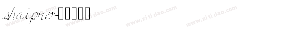 shaipro字体转换