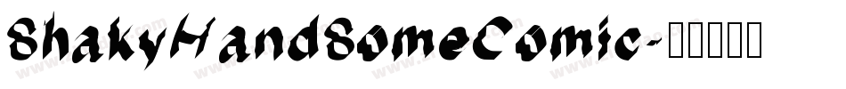 ShakyHandSomeComic字体转换