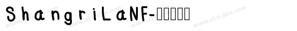 ShangriLaNF字体转换