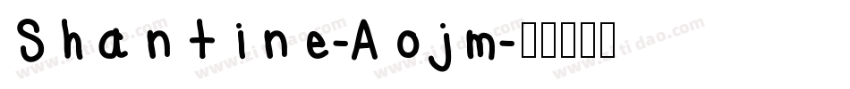 Shantine-Aojm字体转换