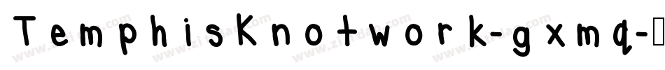 TemphisKnotwork-gxmq字体转换