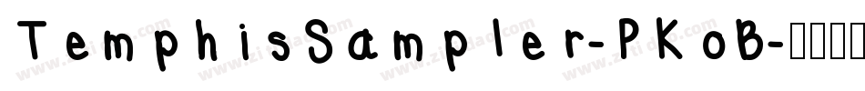 TemphisSampler-PKoB字体转换