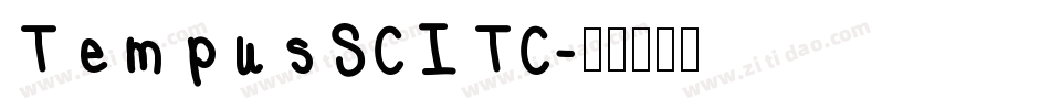 TempusSCITC字体转换